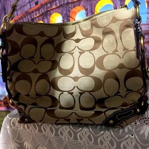 Authentic Large Signature Coach Purse